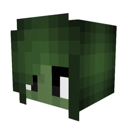 Zoharah Minecraft avatar head, 3D render