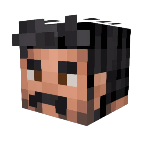 ZohranMamdaniMC Minecraft avatar head, 3D render