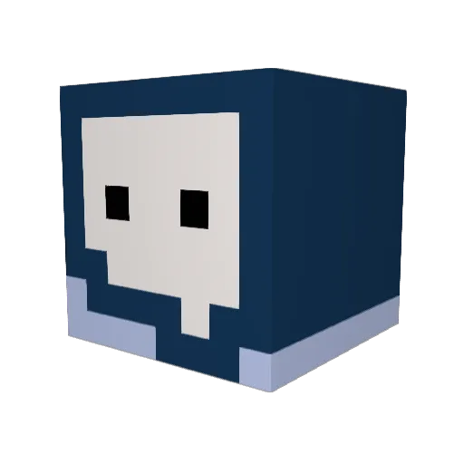 Zoid19 Minecraft avatar head, 3D render