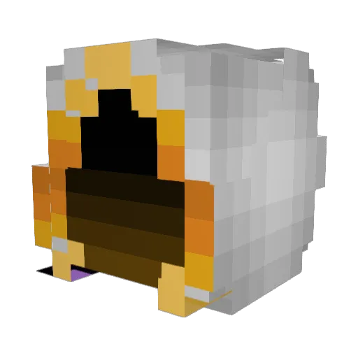 Zoid_Mad Minecraft avatar head, 3D render
