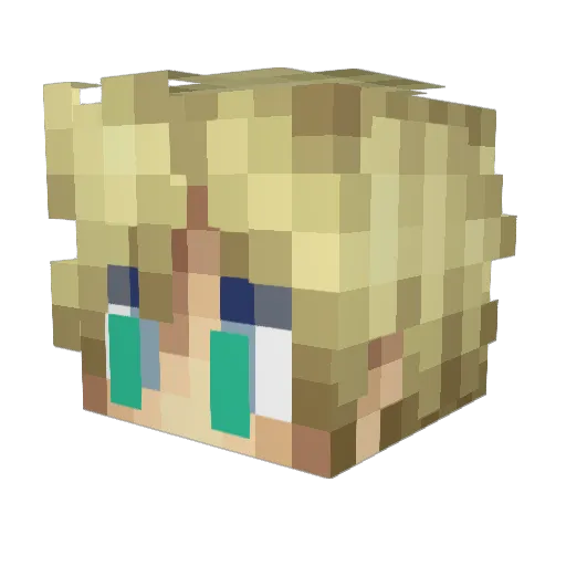 Zoid__ Minecraft avatar head, 3D render