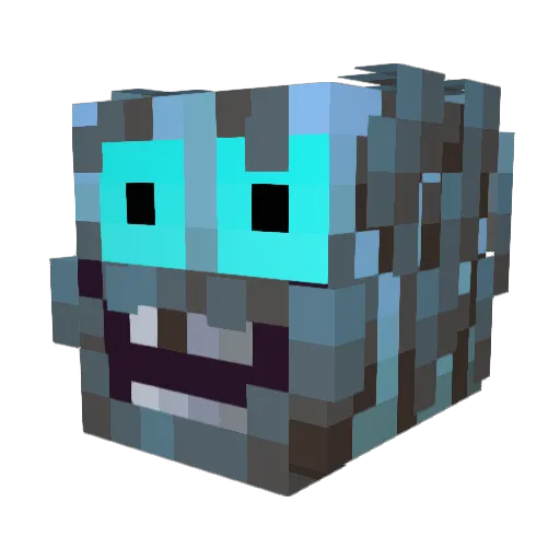 ZoidnBergg Minecraft avatar head, 3D render