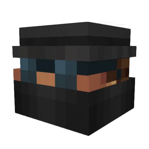 Zoinker_ Minecraft avatar head, 3D render