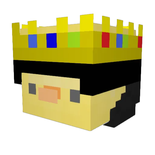 Zoisky Minecraft avatar head, 3D render