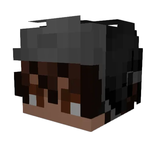 Zojos Minecraft avatar head, 3D render