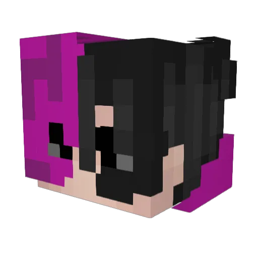 Zokeovertheworld Minecraft avatar head, 3D render