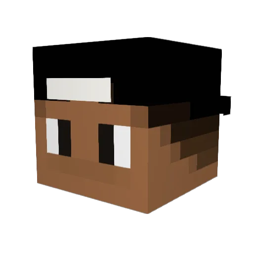 Zokey9 Minecraft avatar head, 3D render