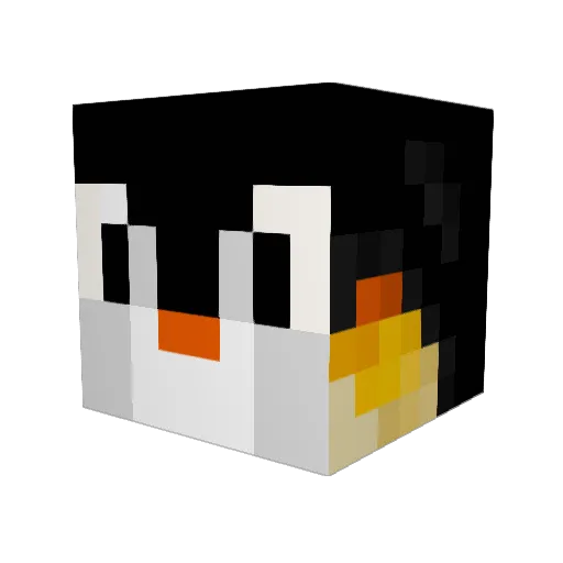 Zokoram Minecraft avatar head, 3D render