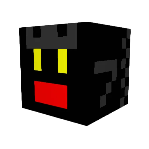 ZokszY Minecraft avatar head, 3D render