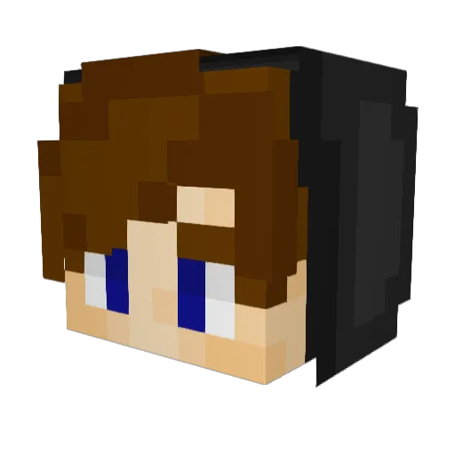 Zolace Minecraft avatar head, 3D render