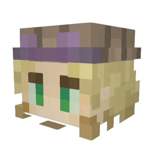 Zolingo Minecraft avatar head, 3D render