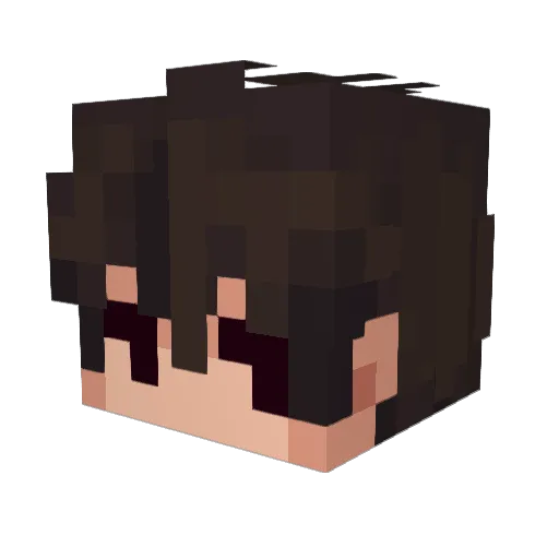 Zolkin_ Minecraft avatar head, 3D render