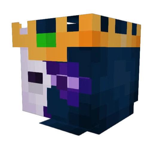Zollon Minecraft avatar head, 3D render