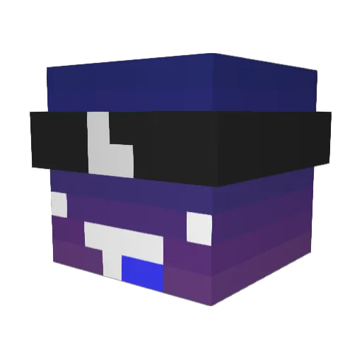 ZoloXDK Minecraft avatar head, 3D render