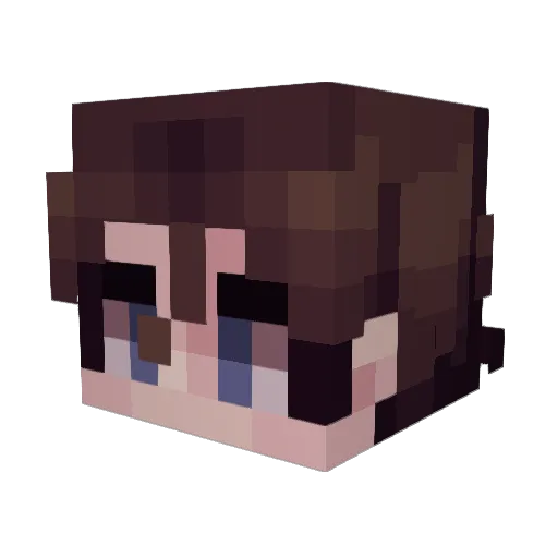 Zolquar Minecraft avatar head, 3D render