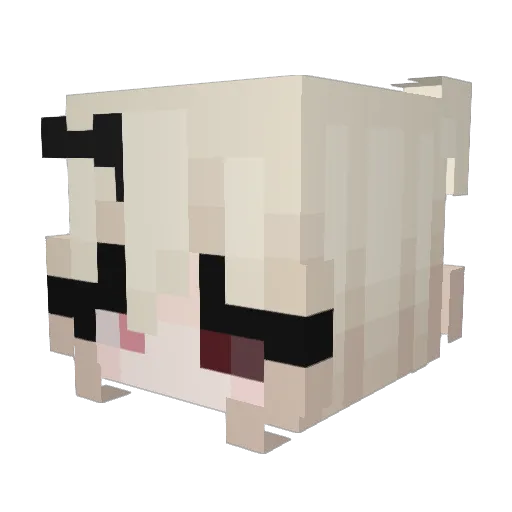 Zolsi Minecraft avatar head, 3D render