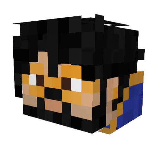 Zolsorin Minecraft avatar head, 3D render