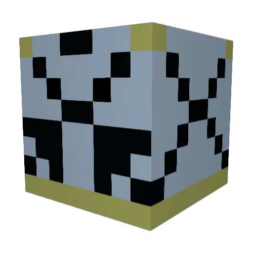 Zoltanian Minecraft avatar head, 3D render