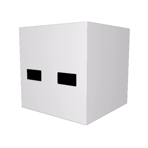 Zolzy Minecraft avatar head, 3D render