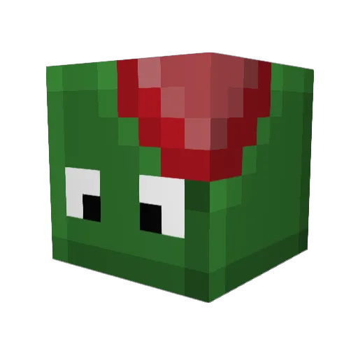 Zom8ay Minecraft avatar head, 3D render
