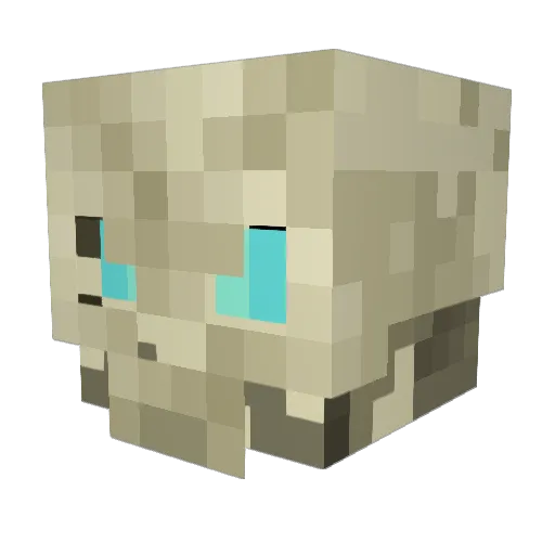 Zomayus Minecraft avatar head, 3D render