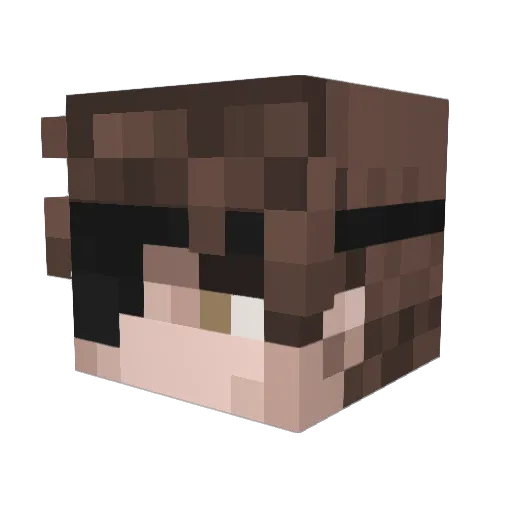 Zomb1e333 Minecraft avatar head, 3D render