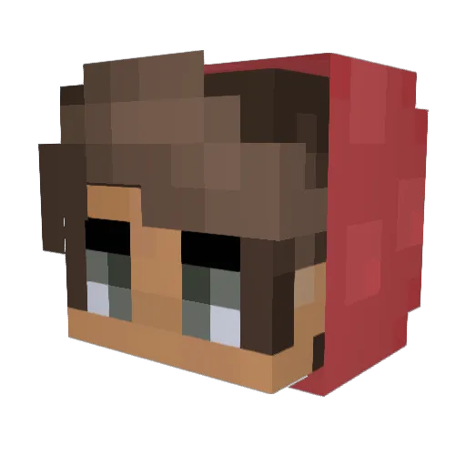 Zomb1eFragz Minecraft avatar head, 3D render