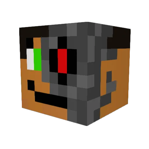 Zomb3killer Minecraft avatar head, 3D render