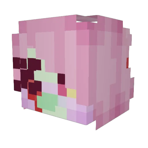 ZombBug123 Minecraft avatar head, 3D render