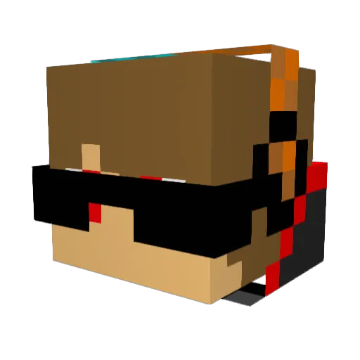 Zombak_2002 Minecraft avatar head, 3D render