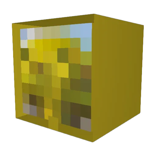 Zombbbb Minecraft avatar head, 3D render