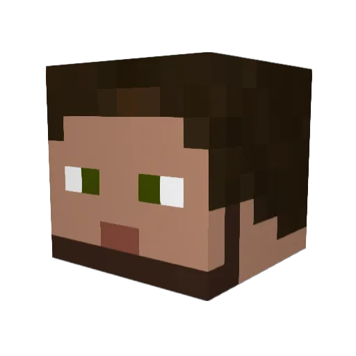 Zombi3Killa119 Minecraft avatar head, 3D render