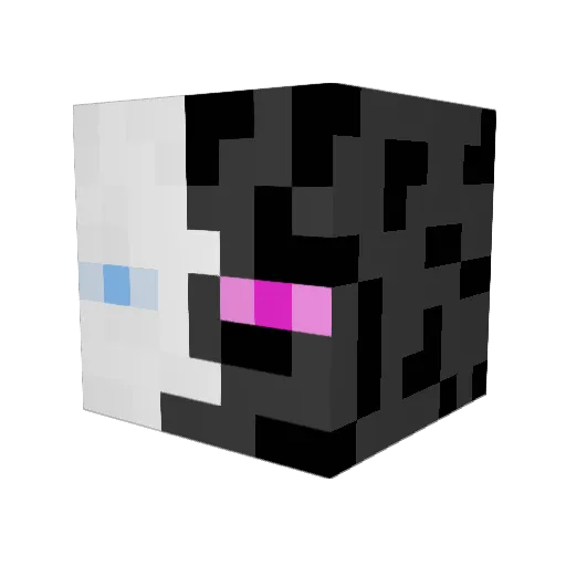 Zombi3Princ3 Minecraft avatar head, 3D render