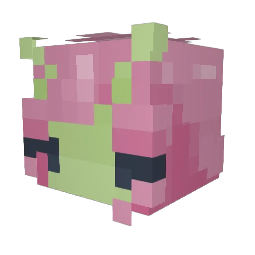 Zombi3fi3d Minecraft avatar head, 3D render