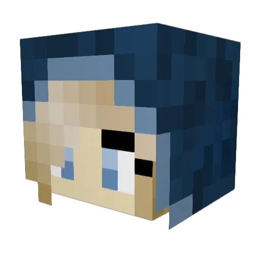 Zombie42694 Minecraft avatar head, 3D render