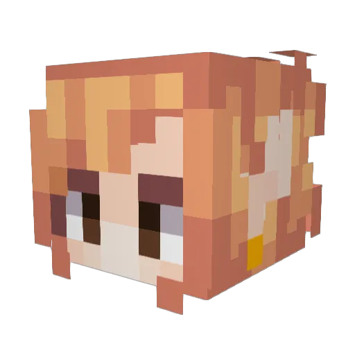 ZombieB6 Minecraft avatar head, 3D render