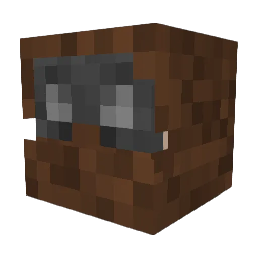 ZombieCXV Minecraft avatar head, 3D render