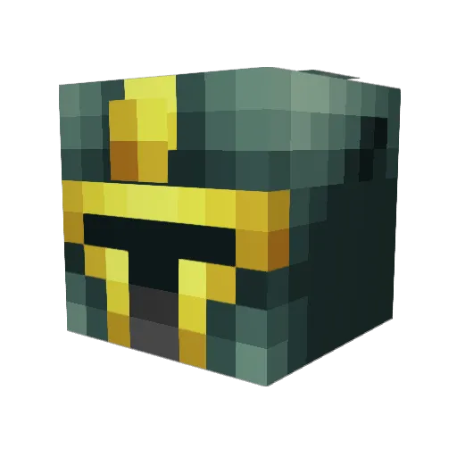 ZombieCreeper19 Minecraft avatar head, 3D render