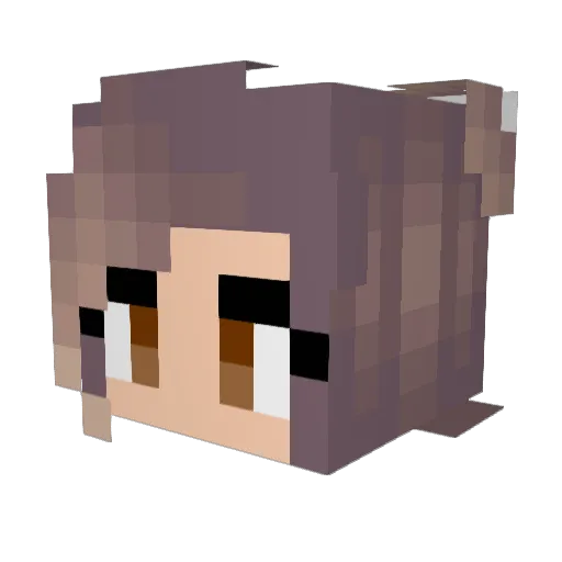 ZombieDJ1 Minecraft avatar head, 3D render