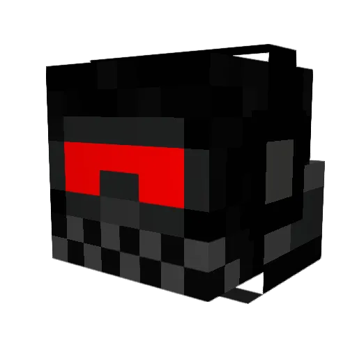 ZombieDewd Minecraft avatar head, 3D render