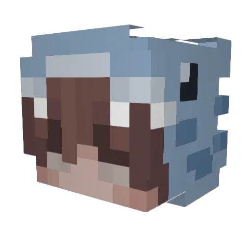 ZombieDragon78 Minecraft avatar head, 3D render