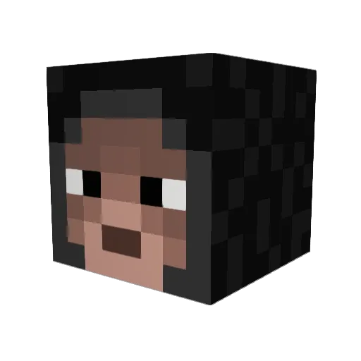 ZombieGian Minecraft avatar head, 3D render