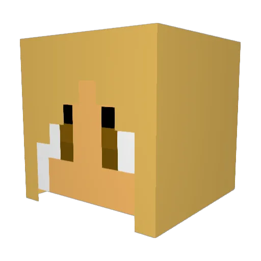 ZombieGrl2013 Minecraft avatar head, 3D render