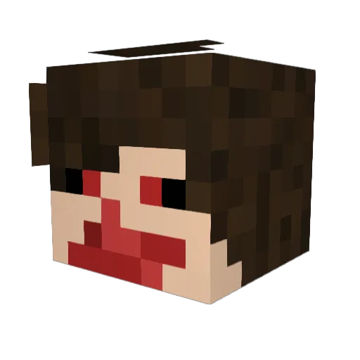 ZombieGuy944 Minecraft avatar head, 3D render