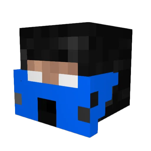 ZombieHunter13 Minecraft avatar head, 3D render