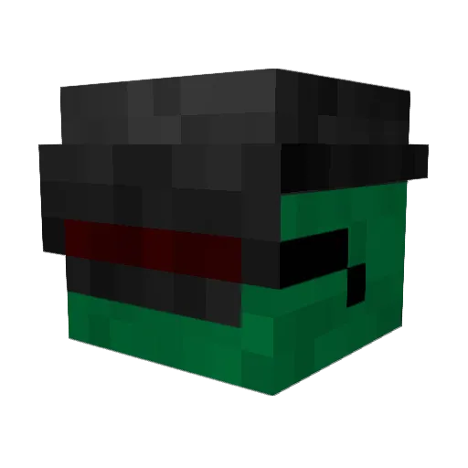ZombieHunter8008 Minecraft avatar head, 3D render