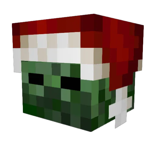 ZombieInHB Minecraft avatar head, 3D render