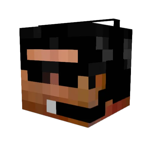ZombieKillerHD Minecraft avatar head, 3D render