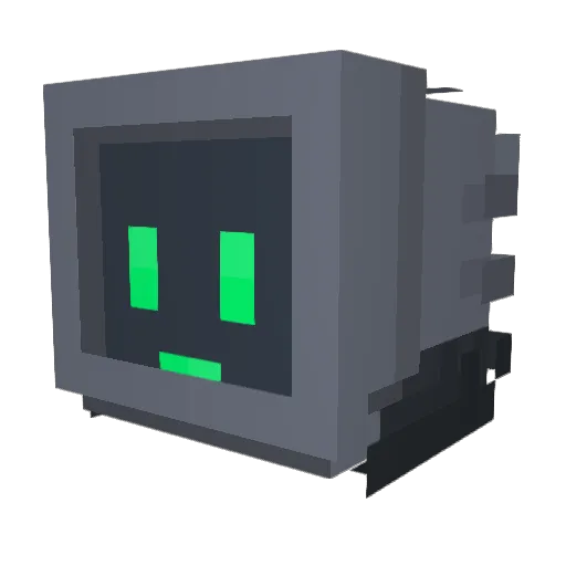 ZombieKnite Minecraft avatar head, 3D render
