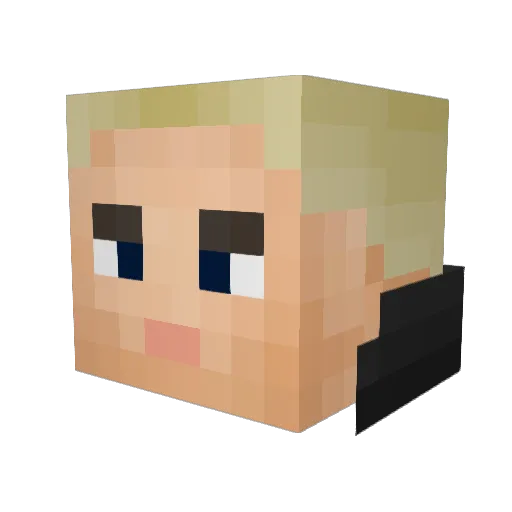 ZombieManiacZ Minecraft avatar head, 3D render